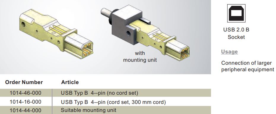 USB 2.0 B