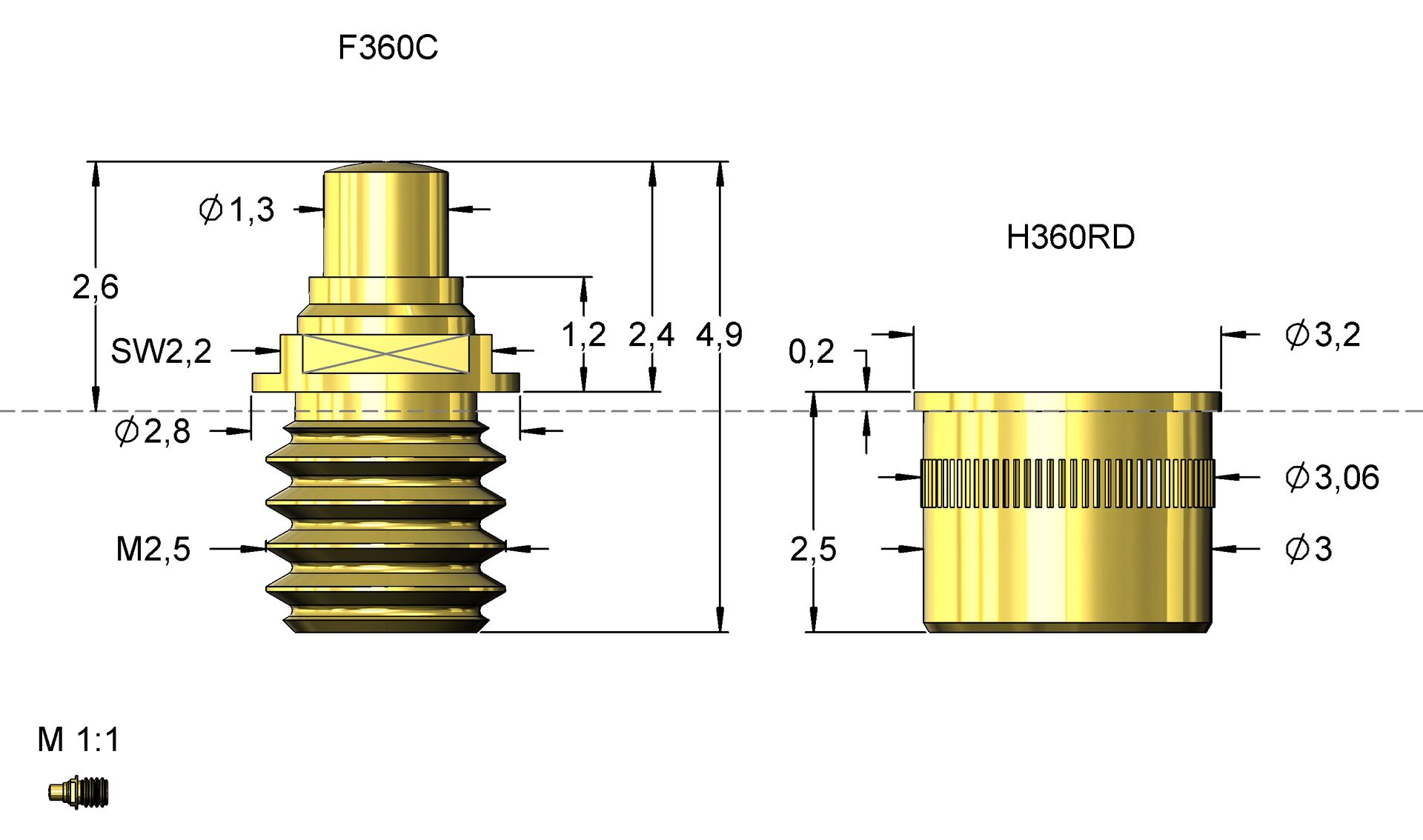 HCF36011B130G080